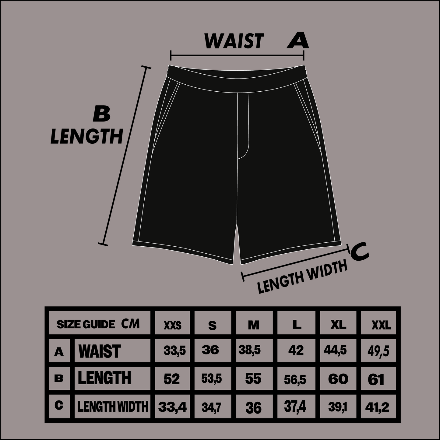 GUIDE AND GUILTY EMBROIDERY SWEATSHORTS